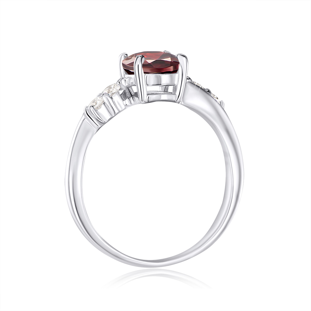 12345 Срібна каблучка з гранатом. Артикул OR567-R/12/5050 12345 грн1,603 12345