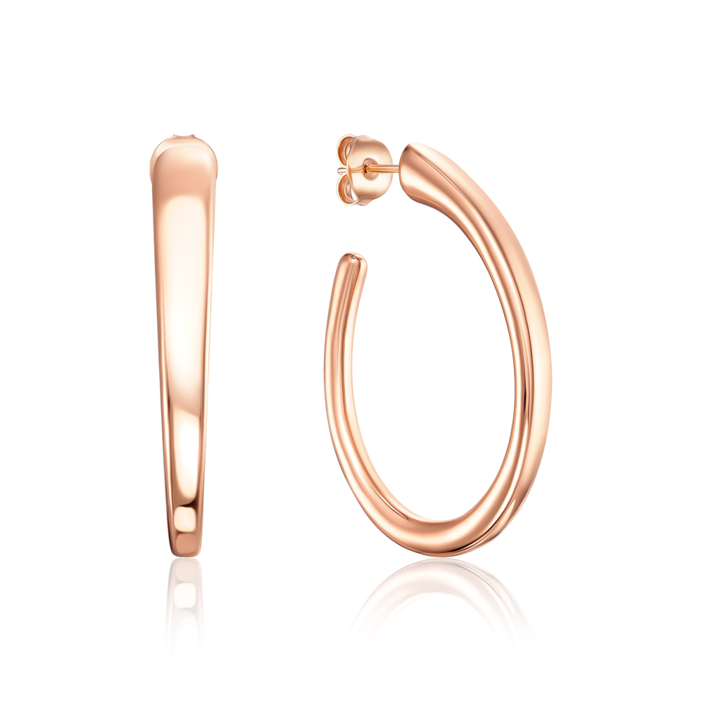 12345 Срібні позолочені сережки без вставки. Артикул 1AG1360R-E/17 12345 грн10,127 12345