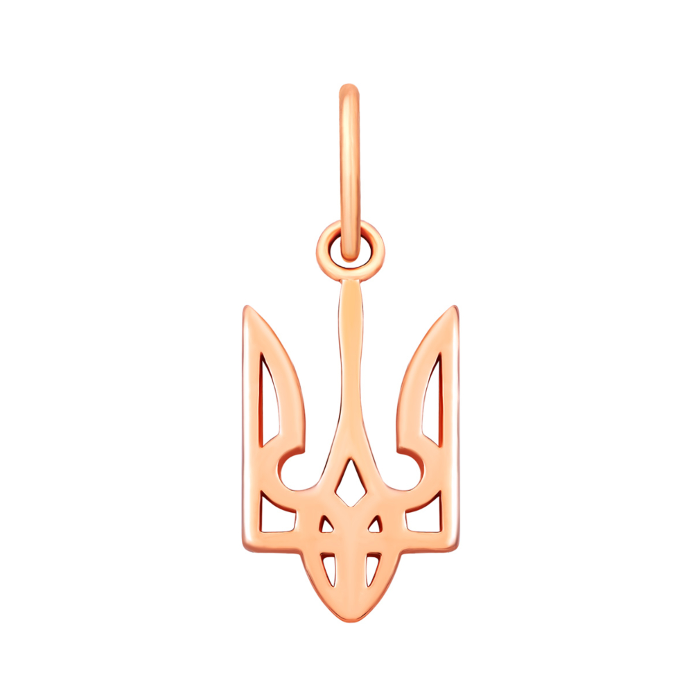 Золотая подвеска Герб Украины.Артикул UG5300018/01/00/0