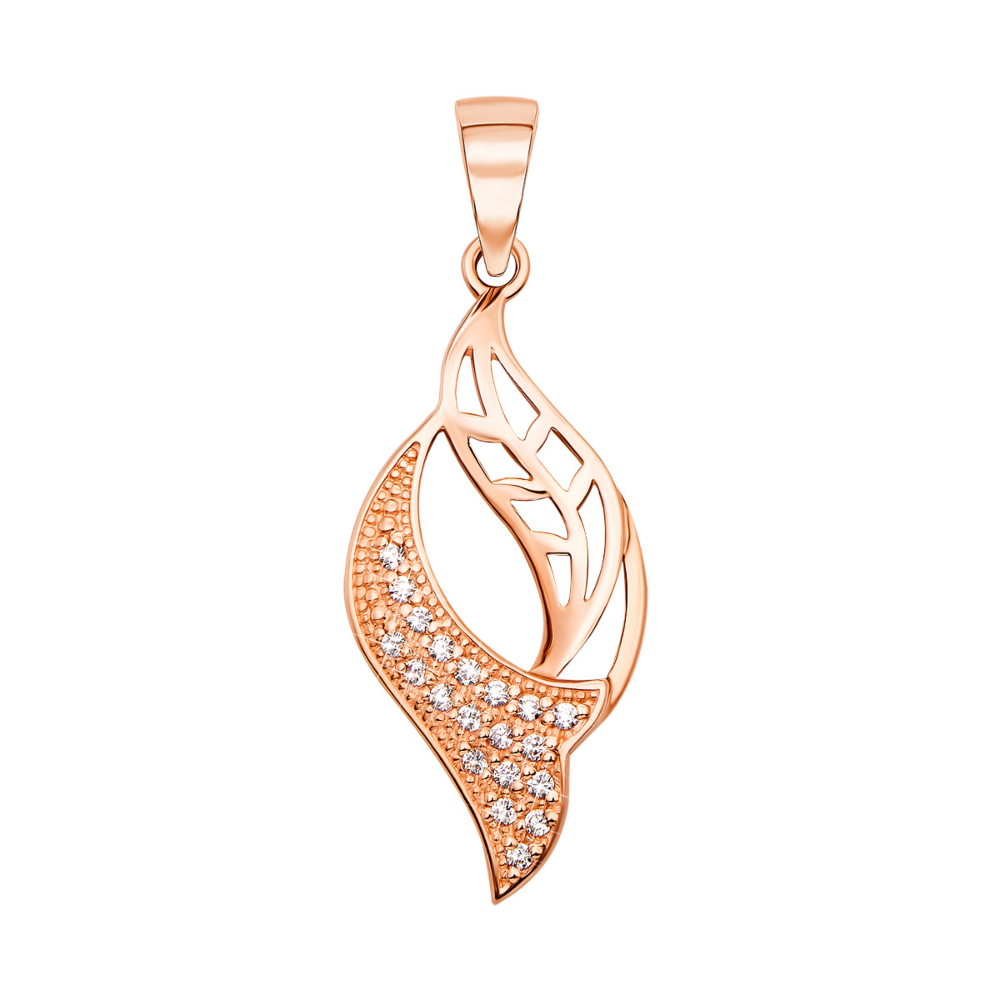 Золотая подвеска с фианитами (31155/01/0/1 (31155)