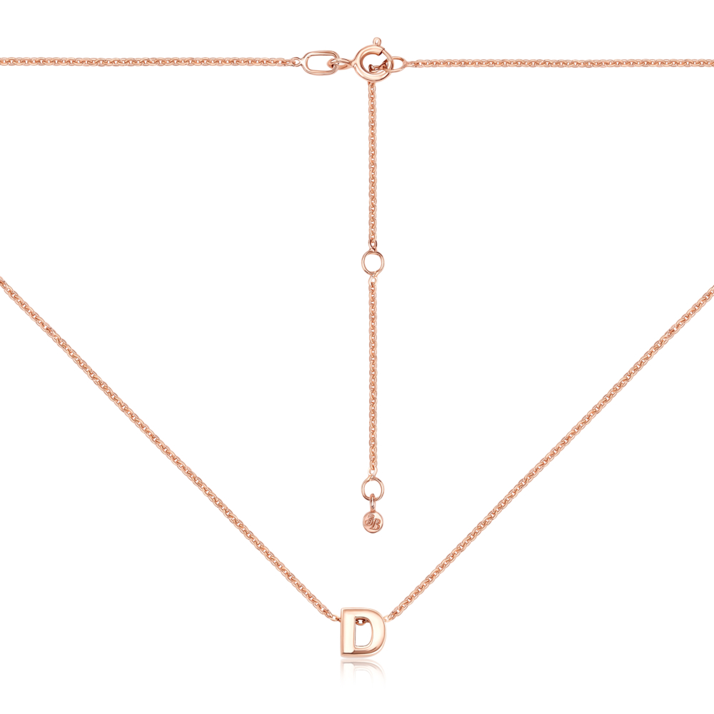 12345 Золотий ланцюжок з літерою «Д» без вставки. Артикул 31793-d/66024-3/01/0 12345 грн9,146 12345