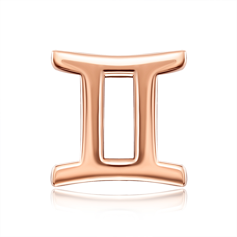 12345 Золота підвіска «Близнюки» без вставки. Артикул 31917-3/01/0 12345 грн2,935 12345