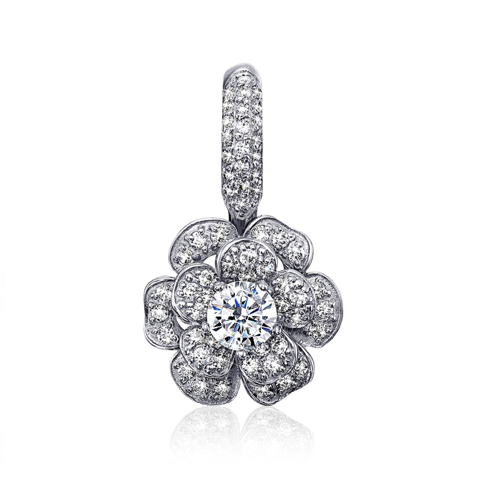 12345 Золота підвіска «Квітка» з фіанітами. Артикул 31317/б 12345 грн17,330 12345