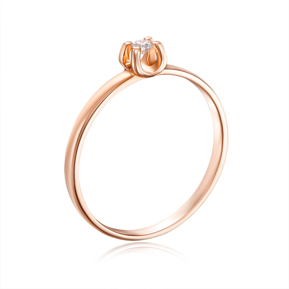 12345 Золота каблучка з діамантом. Артикул 800000/01/0/8556 12345 грн14,373 12345