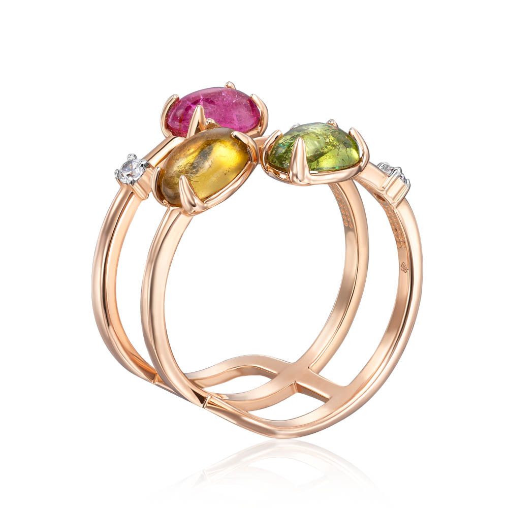 12345 Золота каблучка з турмаліном. Артикул 530275/01/1/7267 12345 грн21,903 12345