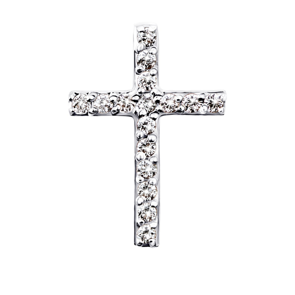 12345 Золотий хрестик з діамантами. Артикул UG5316090/1 12345 грн7,703 12345