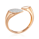 Золота каблучка з фіанітами. Артикул 18894/01/1/1