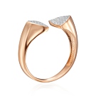 Золота каблучка з фіанітами. Артикул 18920/01/1/323