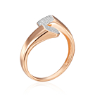 Золота каблучка з фіанітами. Артикул 18921/01/1/1