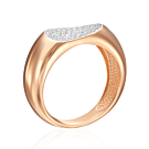 Золота каблучка з фіанітами. Артикул 18932/01/1/1