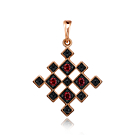 Золота підвіска з фіанітами. Артикул 32477/01/1/4410